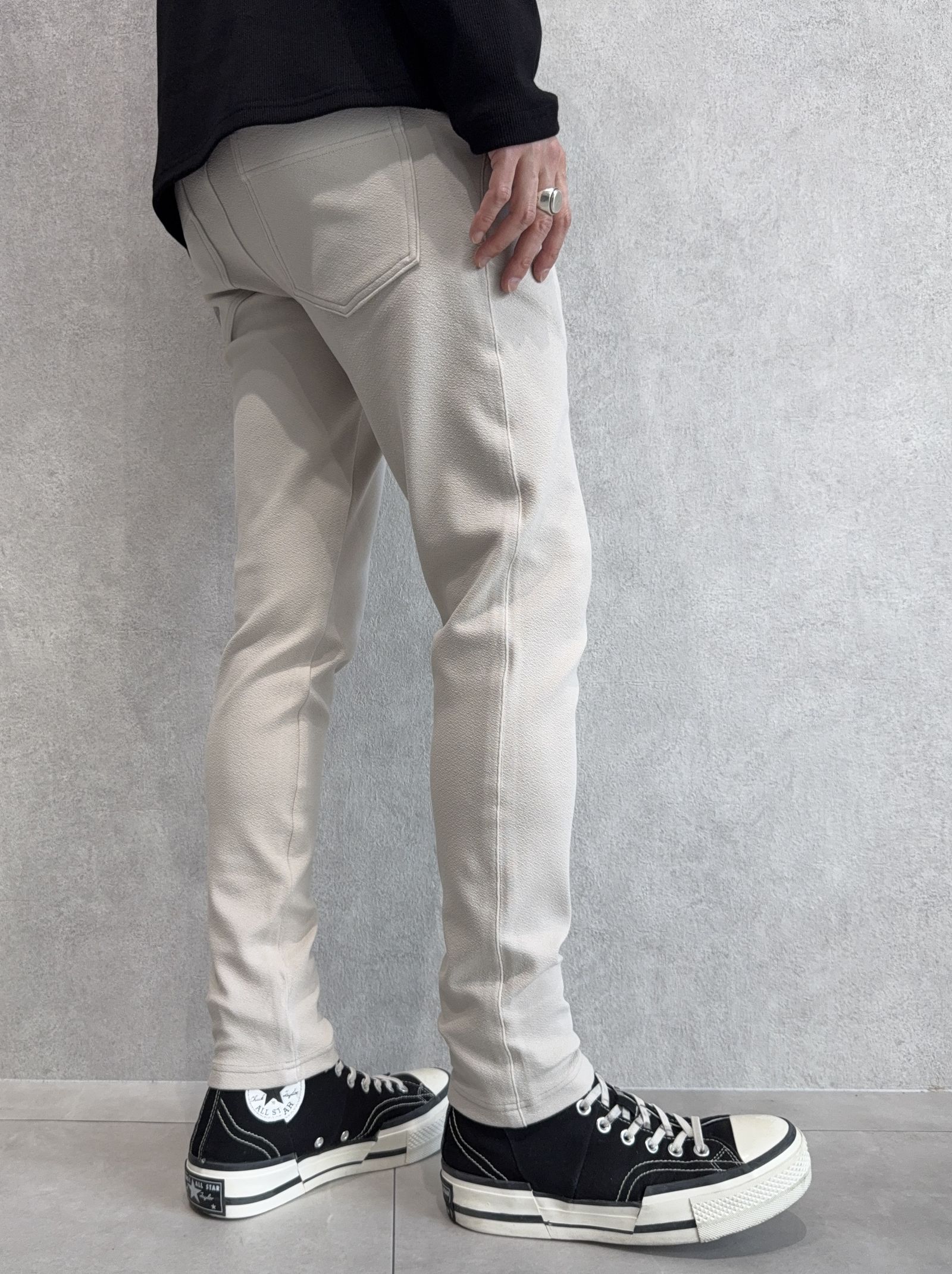 CHRIS EASY BLISTER TUCK PANTS / RC41-ST-016T / イージータックパンツ / ブリスターベージュ