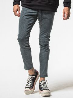 MICK DENIM JERSEY / BASIC-ST-020 / デニムジャージテーパードパンツ / ピグメントブラック (12月上旬入荷予定)