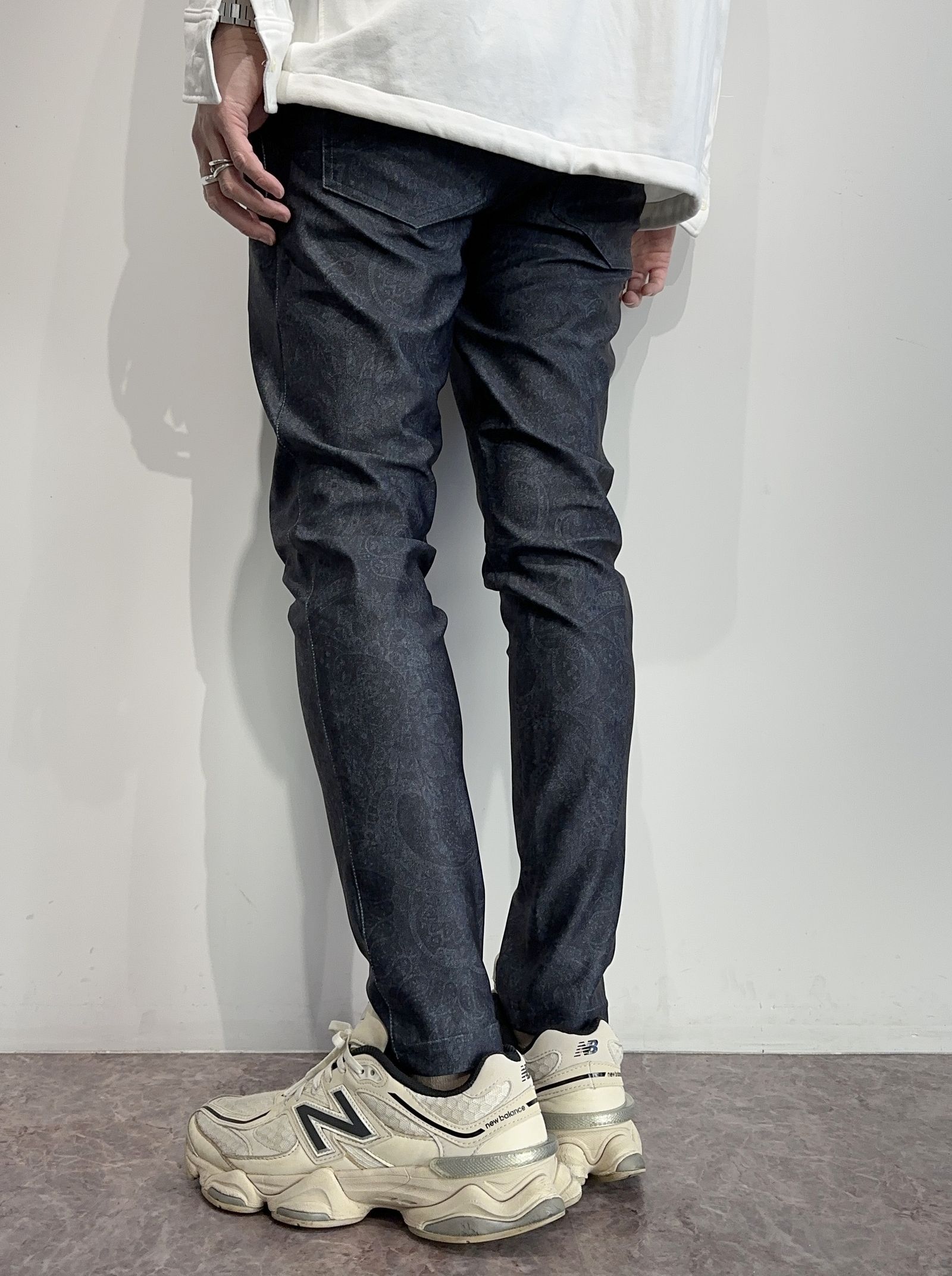 CHRIS EASY TUCK PANTS / RC35-ST-016T / イージータックパンツ / ペイズリーブラック