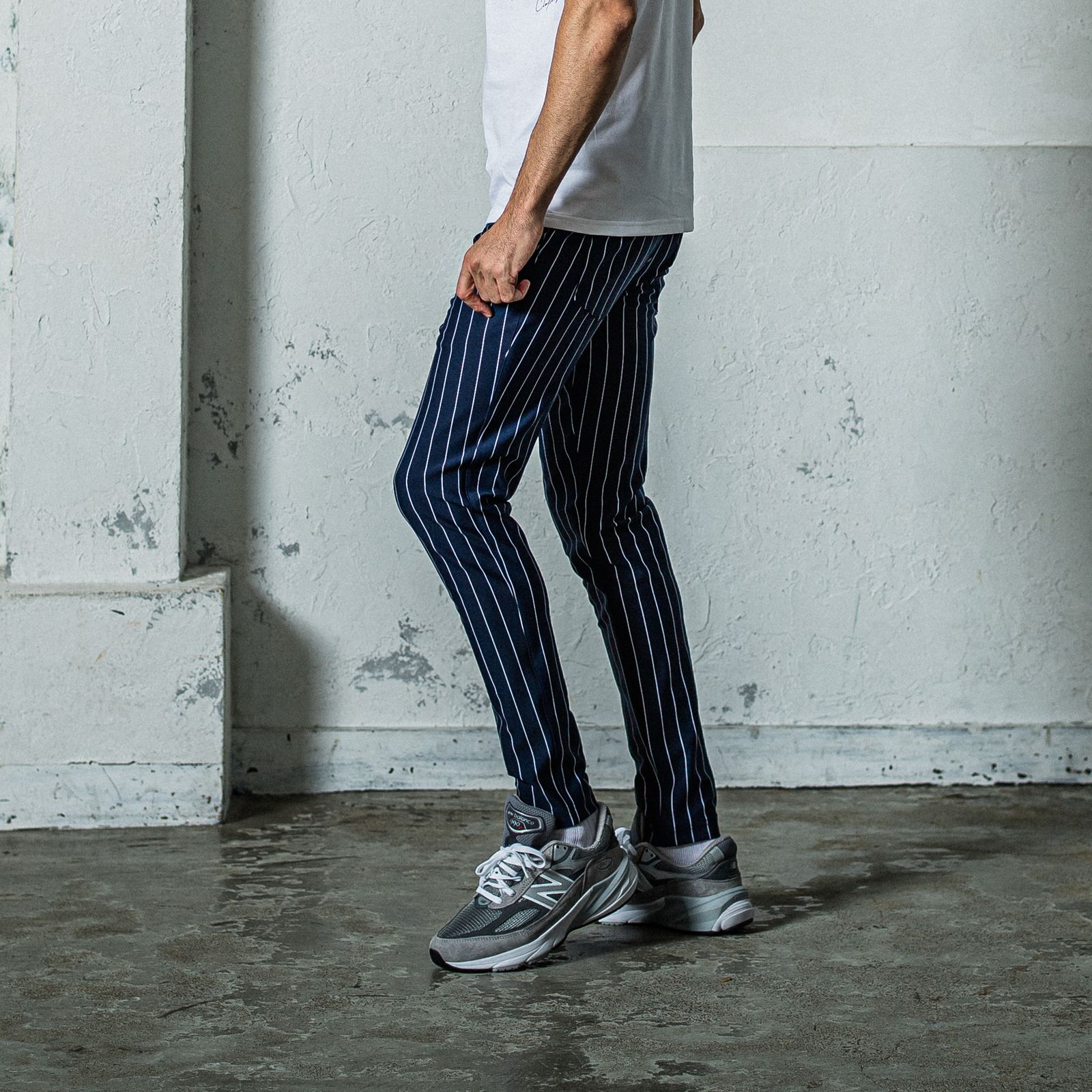 CHRIS EASY PANTS / RC35-ST-016 / イージーパンツ / ネイビーストライプ