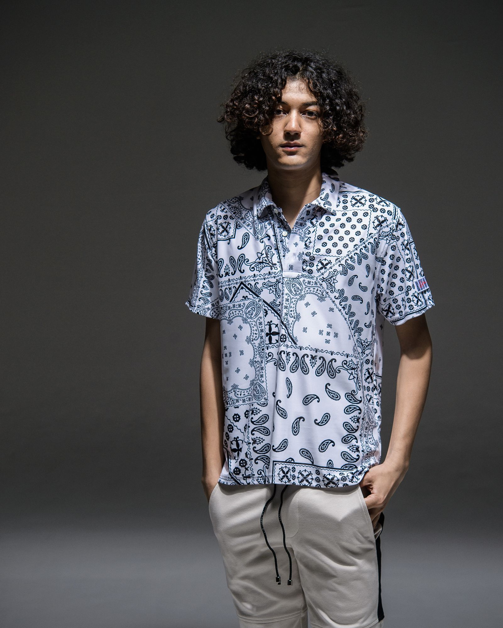 BANDANA RUSH POLO / RC21-T-005 / バンダナラッシュガードポロシャツ