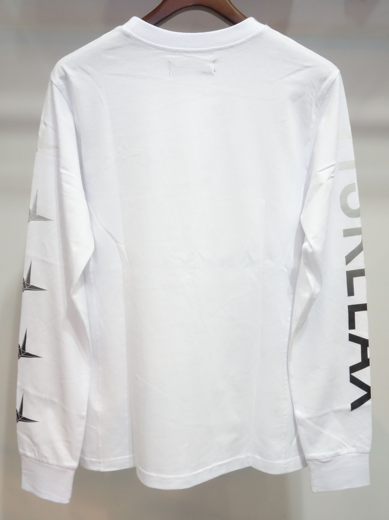 グラデーションプリント長袖Tシャツ / ust-22052 / ホワイト
