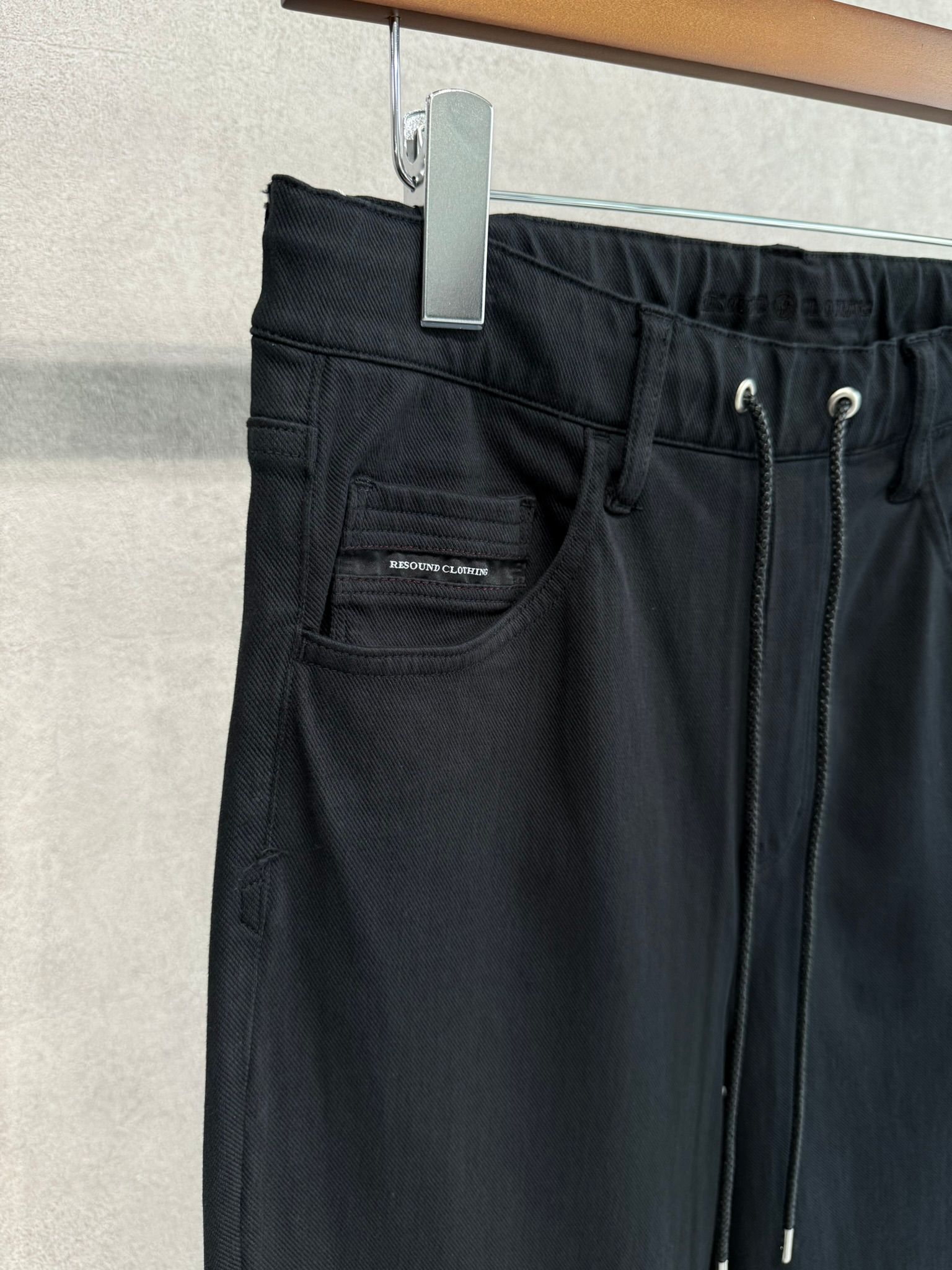 KING DENIM JERSEY / BASIC-ST-005 / デニムジャージバギーワイドパンツ / ブラック