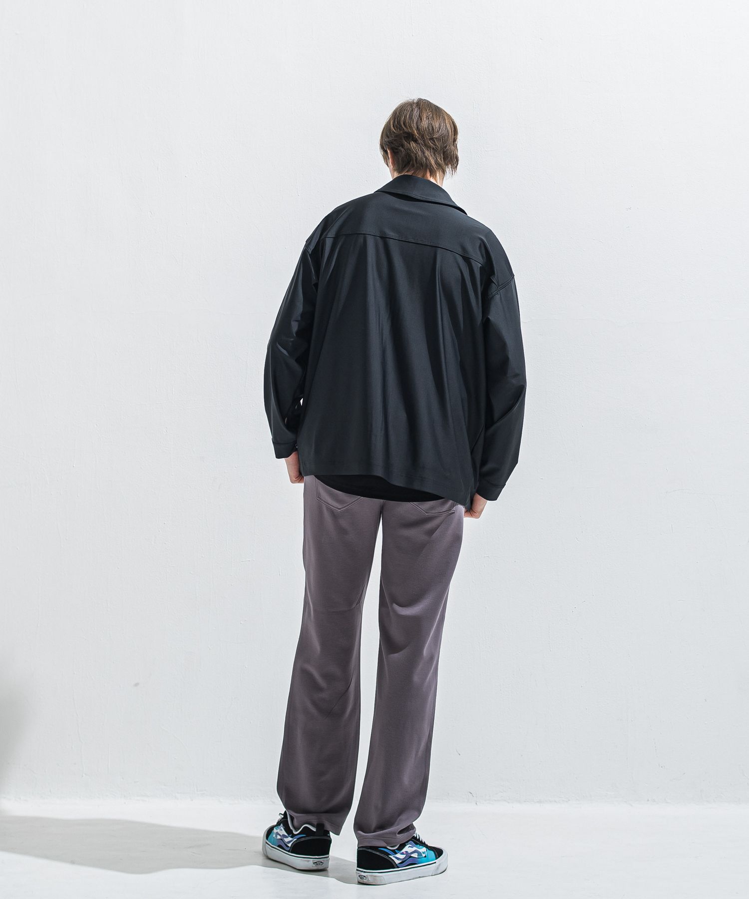 SEMI WIDE TUCK PANTS / RC40-ST-016WT / セミワイドタックパンツ / ダンボールチャコール (4月中旬入荷予定)