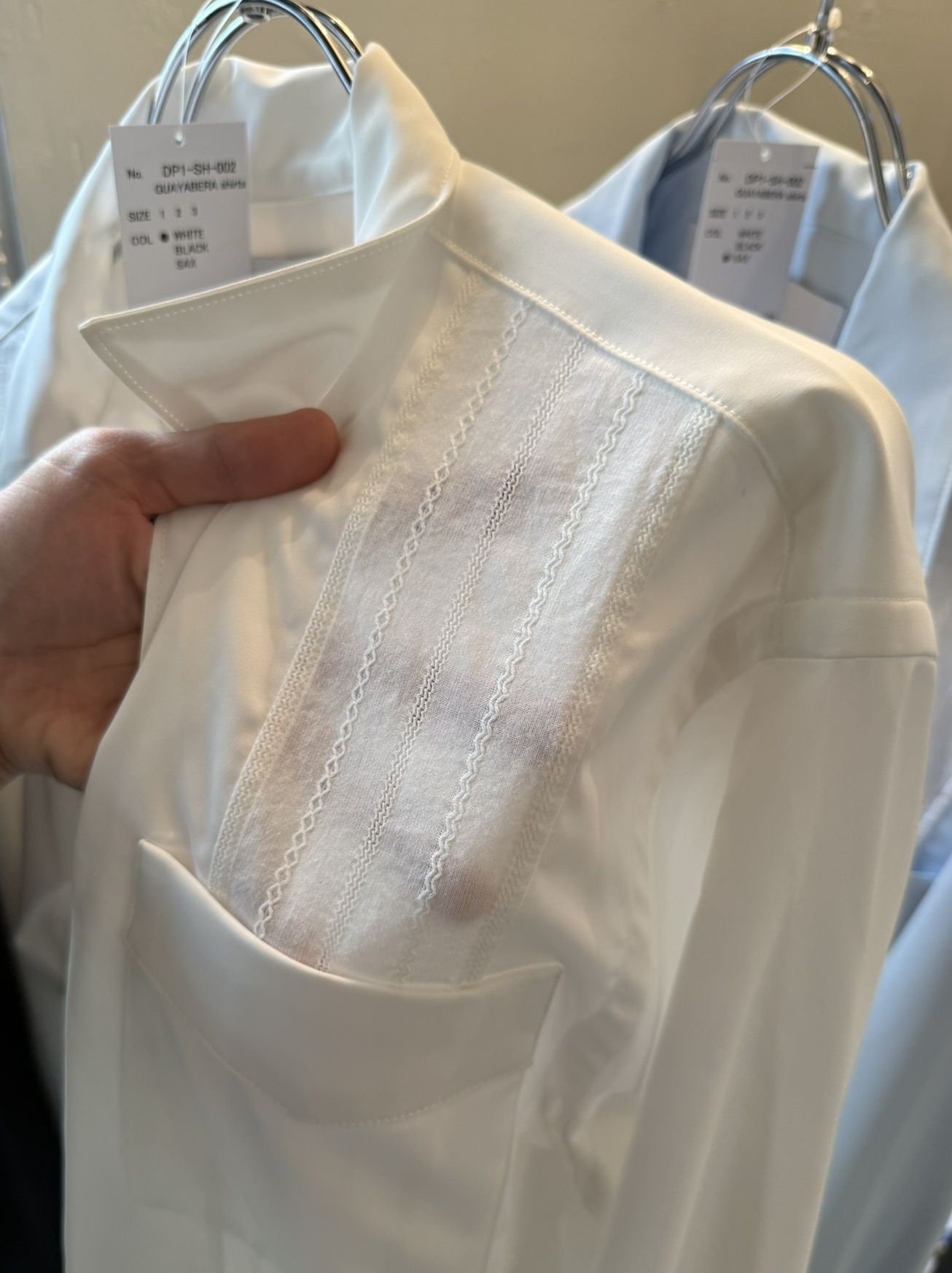 GUAYABERA SHIRTS / DP1-SH-002 / キューバシャツ / ホワイト (3月中旬入荷予定)