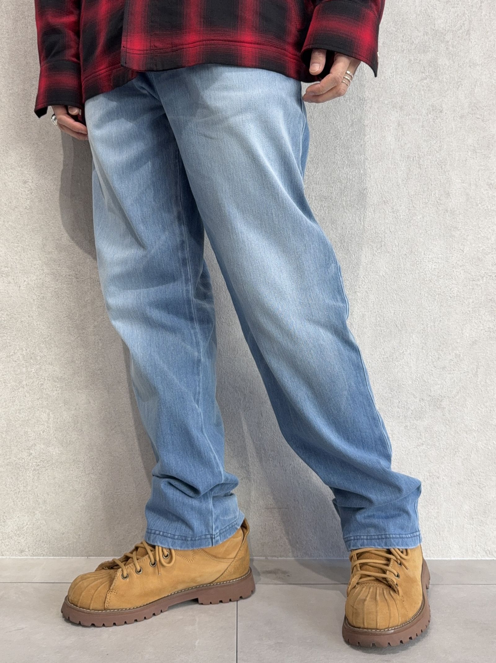 DENIM JERSEY WIDE PT / RC39-ST-016WTD / ライトオンスデニムジャージ ワイドパンツ / ライトインディゴ