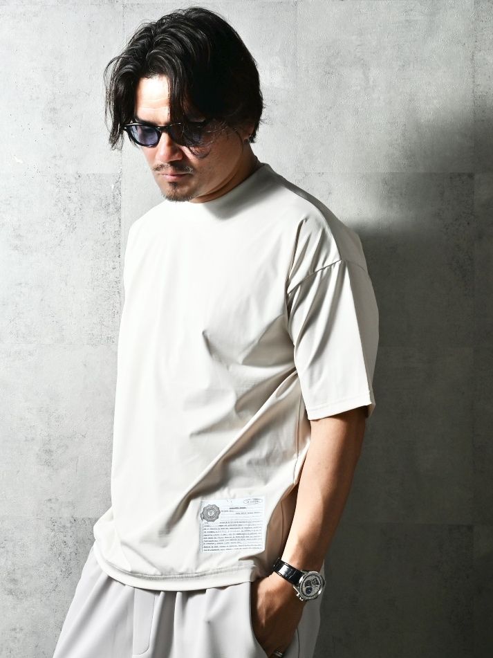 WILL OVER NYLON T / DP1-T-002 / ウィルプリントナイロンビッグTシャツ / グレージュ (4月上旬入荷予定)