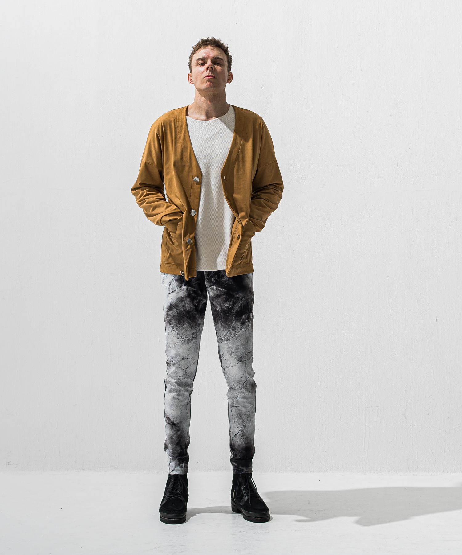 CHRIS EASY TUCK PANTS / RC42-ST-016T / イージータックパンツ / マーブルホワイト (1月上旬入荷予定)