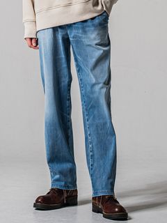 DENIM JERSEY WIDE PT / RC39-ST-016WTD / ライトオンスデニムジャージ ワイドパンツ / ライトインディゴ (2月中旬入荷予定)