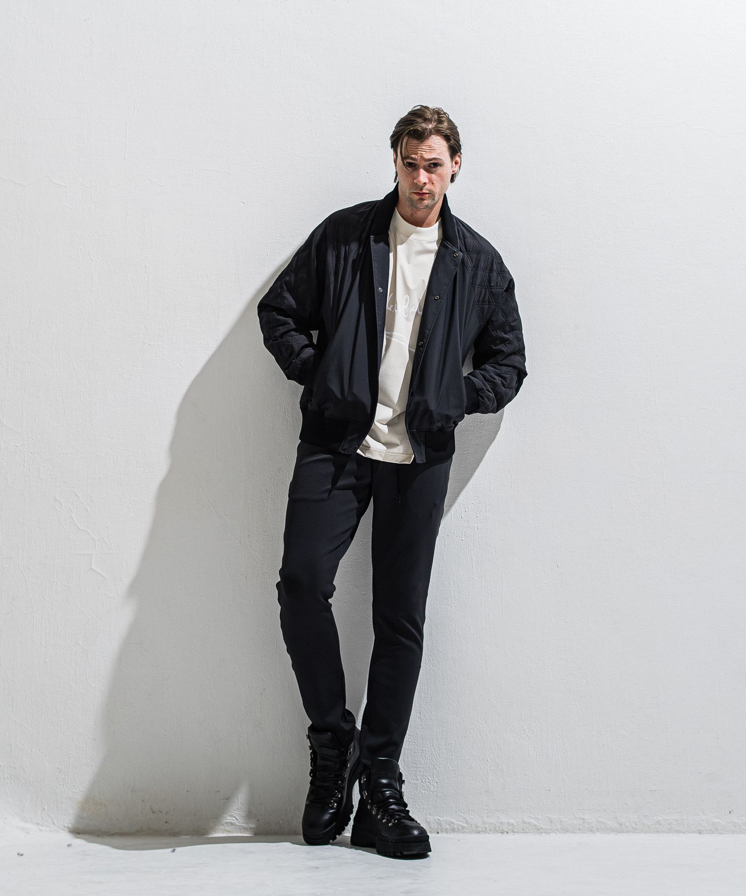 GAVIRIA DB EASY PANTS / DP1-ST-002 / ダンボールジャージイージーパンツ / ブラック (3月中旬入荷予定)