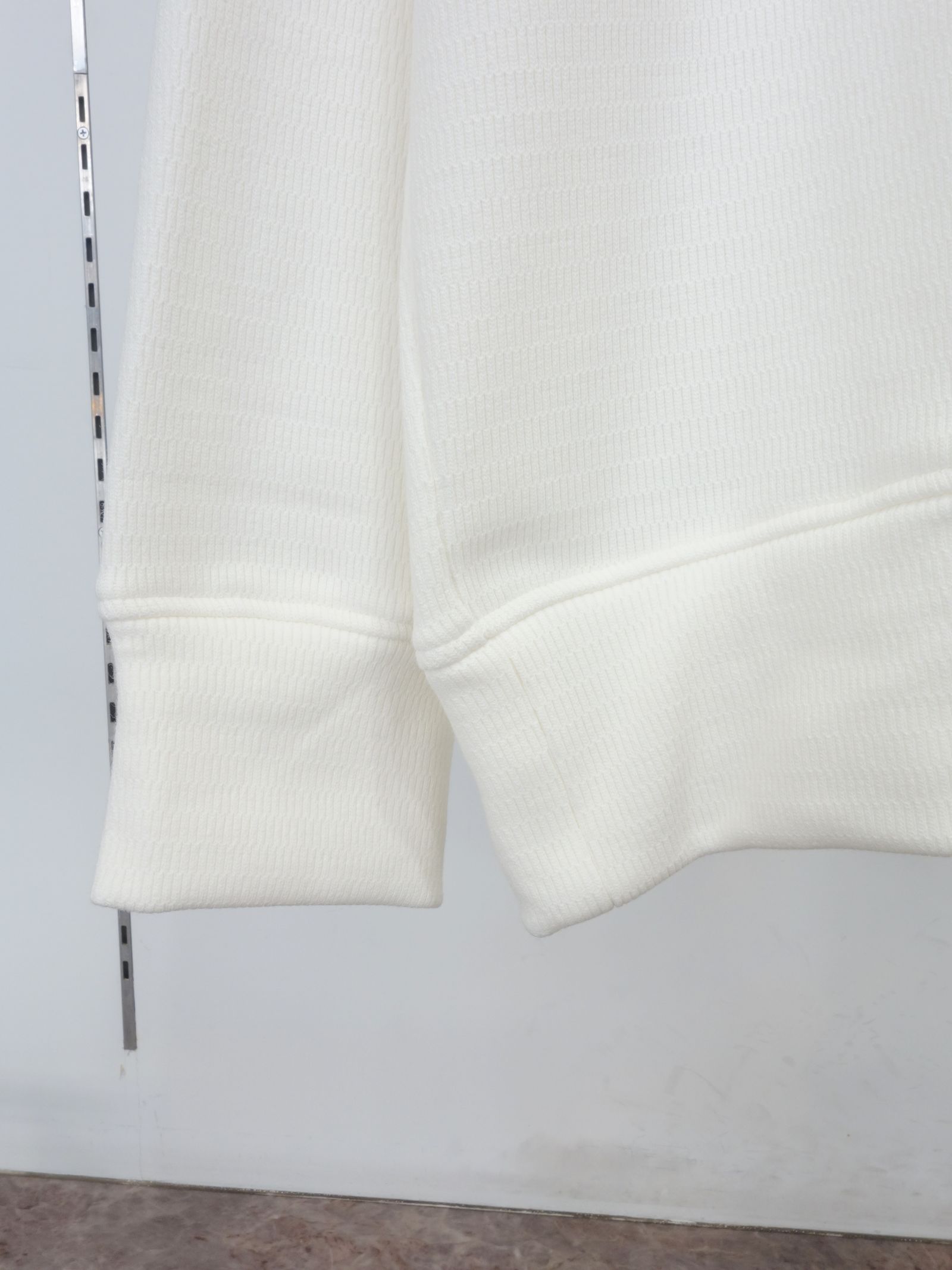 VELOURS FLEECE THERMAL LOOSE TRAINER / RC38-C-002 / 裏起毛サーマルトレーナー / ホワイト (10月中旬入荷予定)