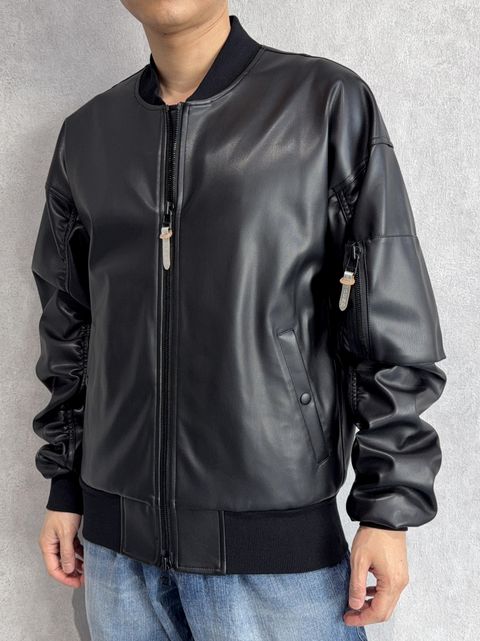 DAVID JACKET / RC41-JK-003 / MA-1 / ブラックレザー