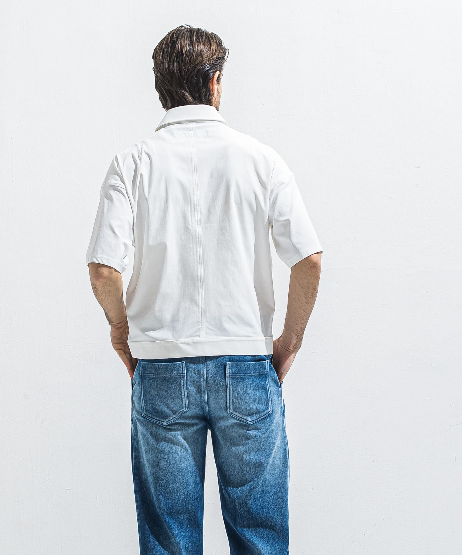 CPO HAFE SHIRTS JK / RC40-SH-003 / 半袖ナイロンCPOジャケット / ホワイト (5月上旬入荷予定)