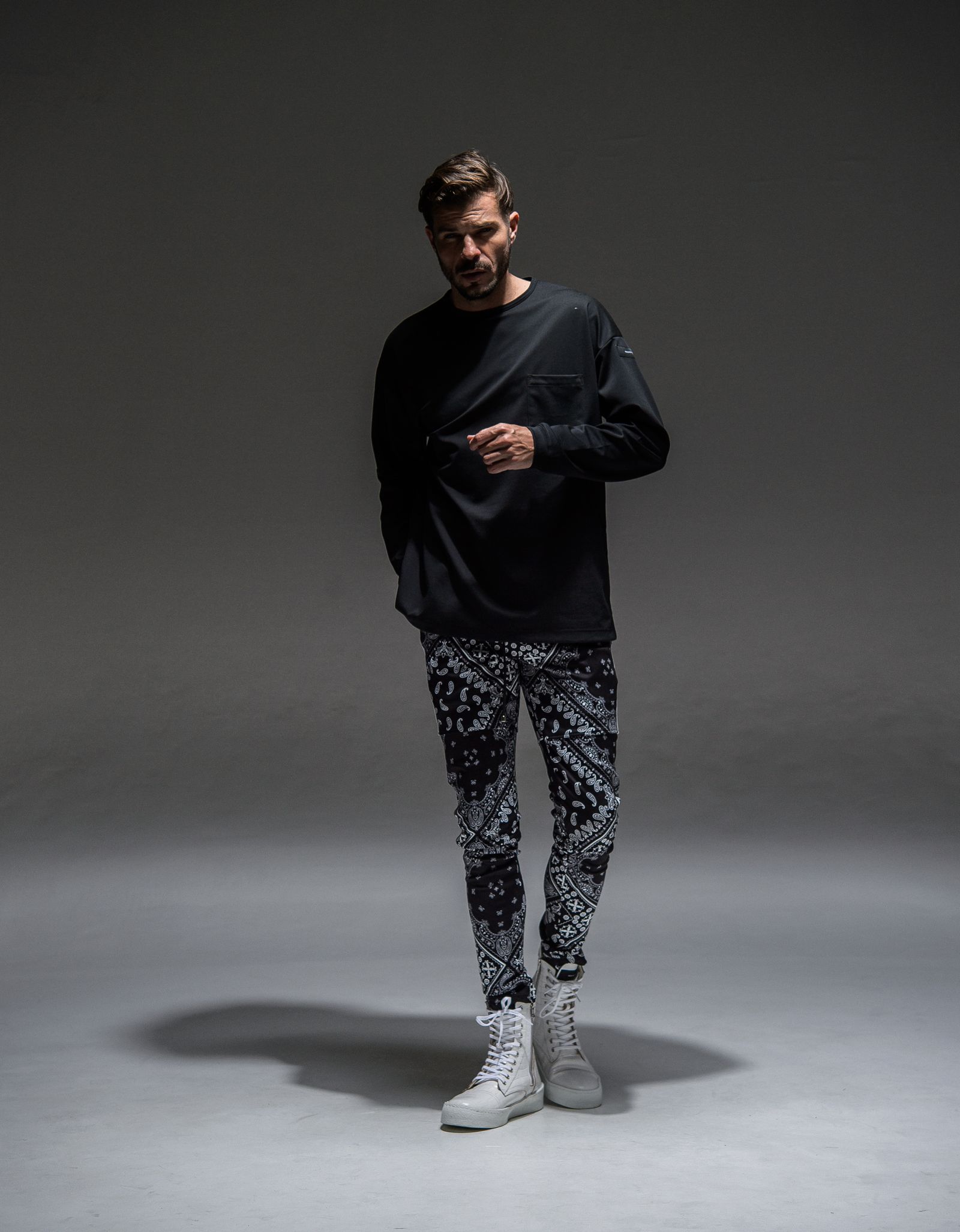 DOUBLE LOOSE POCKET LONG TEE / RC21-T-003 / ロングスリーブTシャツ