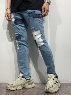 MICK DENIM JERSEY / RC33-ST-020 / デニムジャージテーパードパンツ / ライトインディゴリメイク
