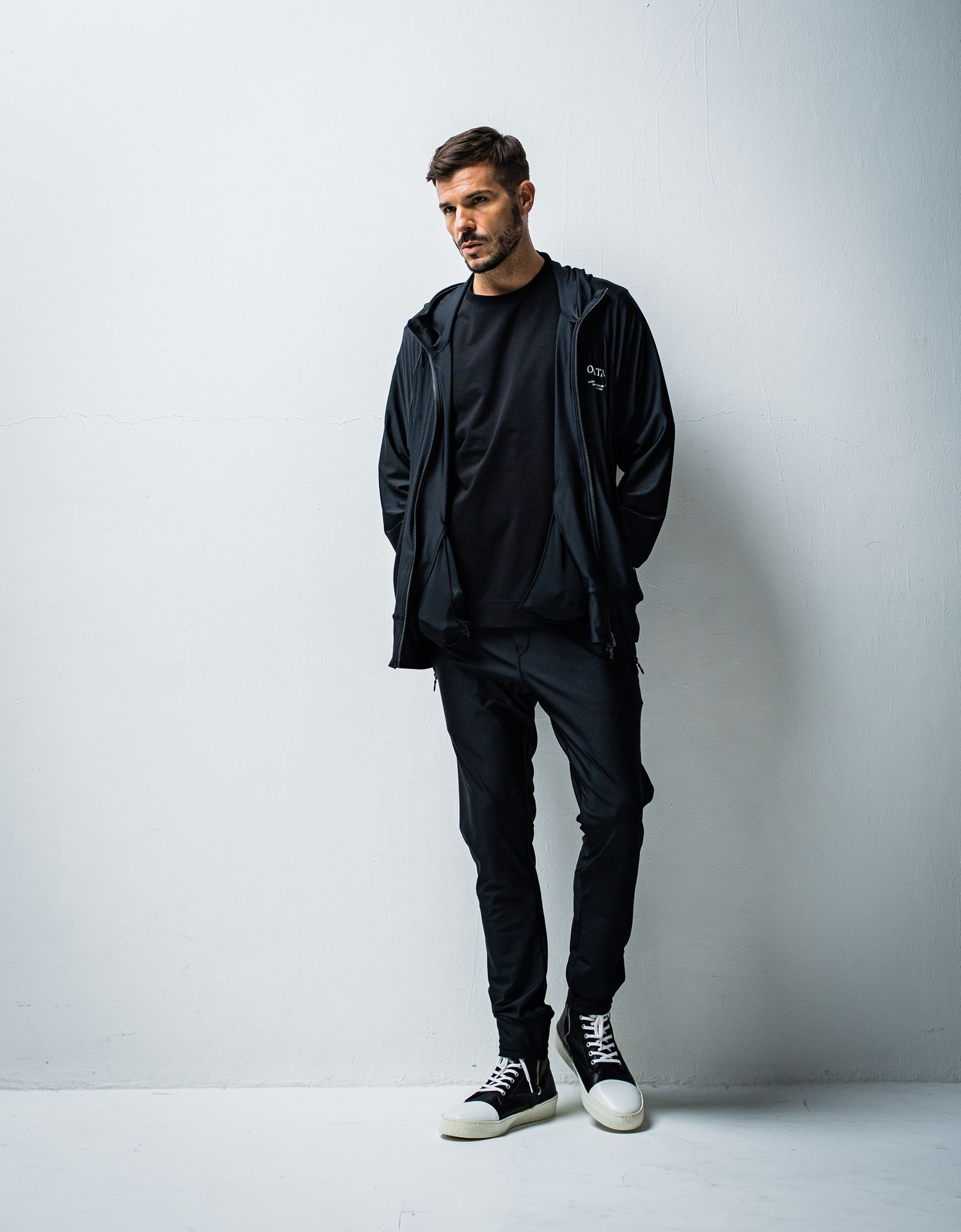 RUSH ZIP HOODIE / OR1-C-004 / ラッシュガードジップパーカー / ブラック