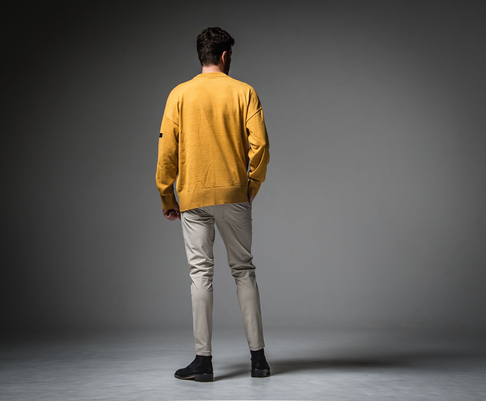 POCKET OVER SWEATER / RC30-K-002 / ポケットルーズニット / キャメル