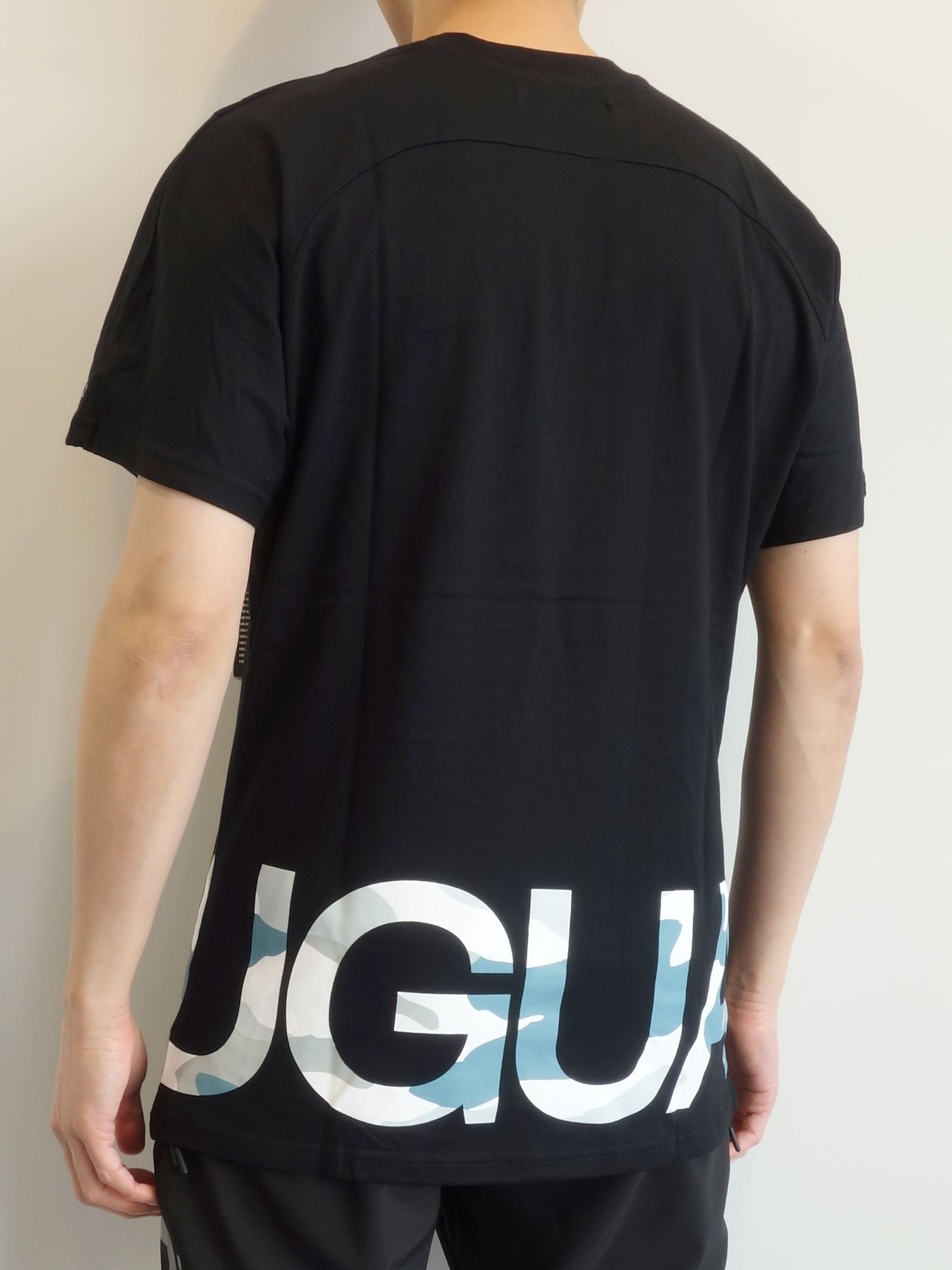 カモ柄ロゴ半袖Tシャツ / ust-22017