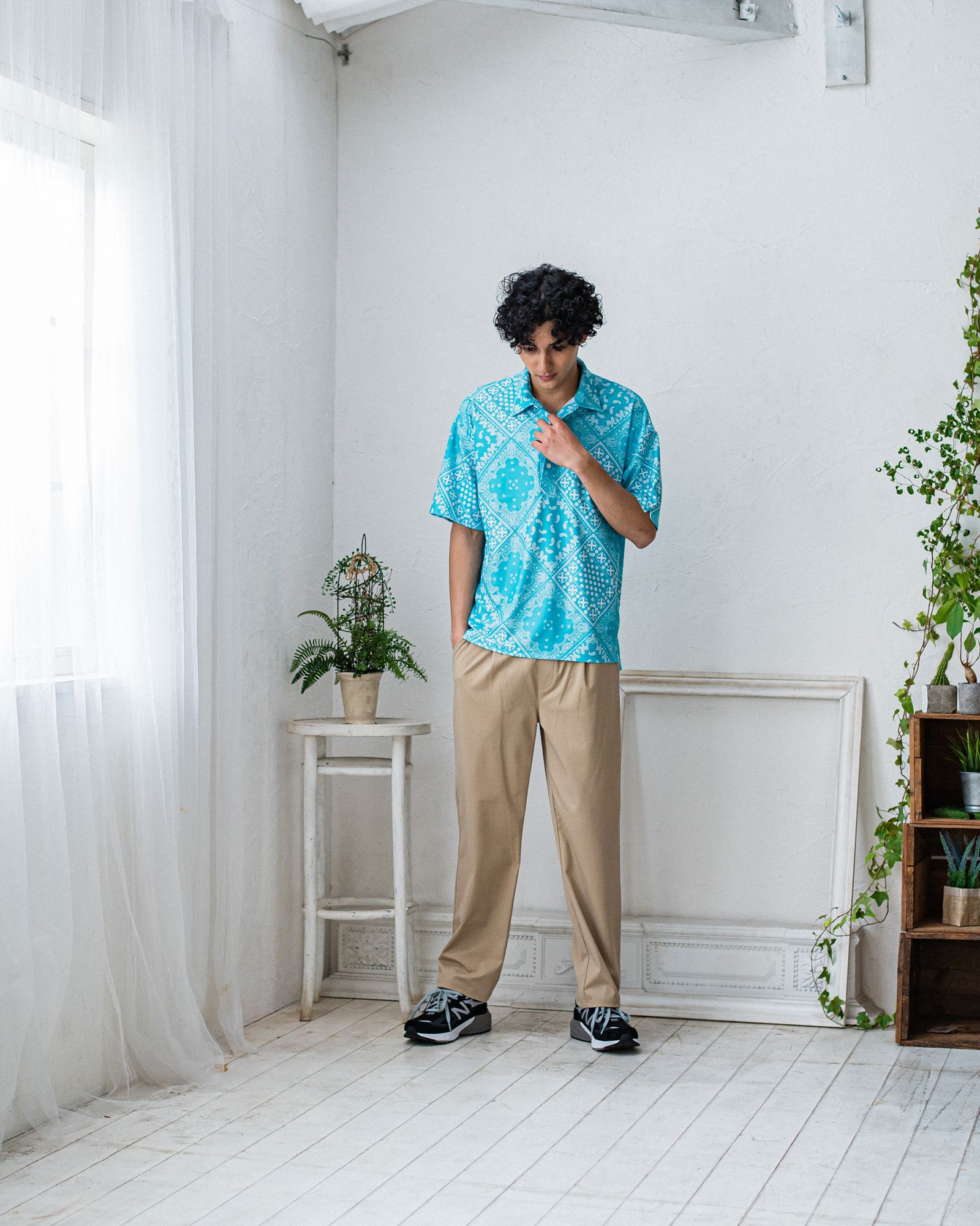 CHRIS EASY WIDE TUCK PANTS / RC32-ST-016WT / ワイドタックパンツ / ベージュ