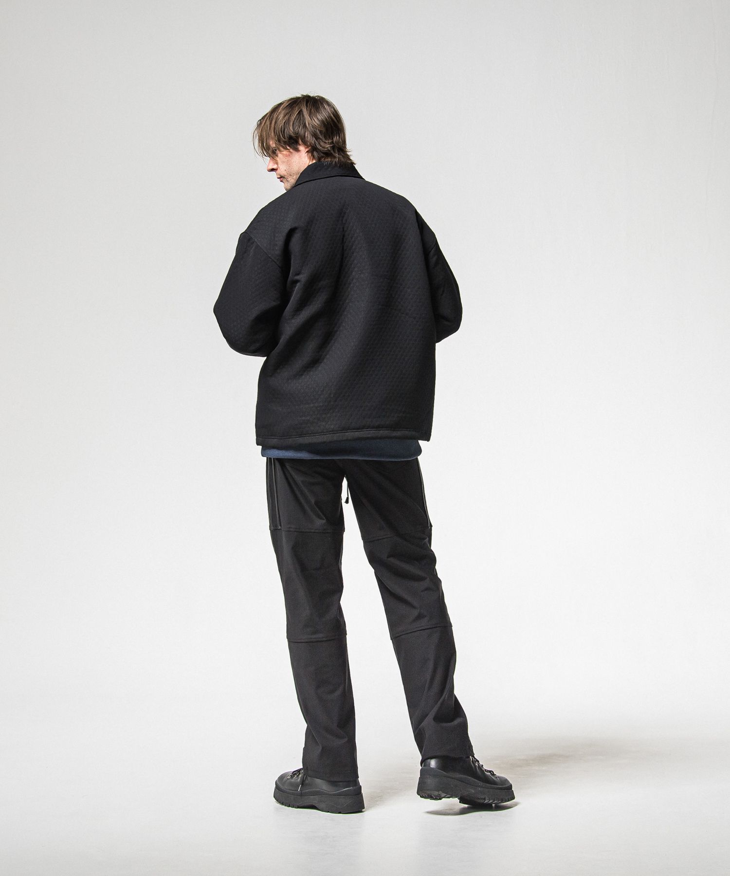 FUR COACH JK / RC38-JK-005 / キルティングファーコーチジャケット / ブラック (11月中旬入荷予定)
