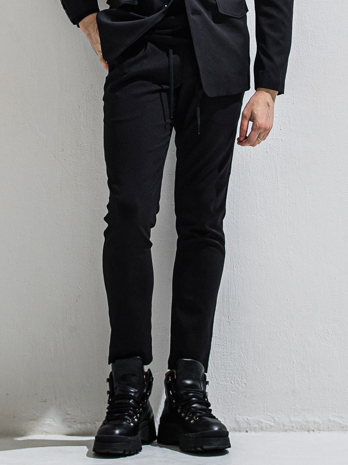 GAVIRIA SLACKS EASY PANTS / DP1-ST-001 / スラックスイージーパンツ / ブラック (3月中旬入荷予定)