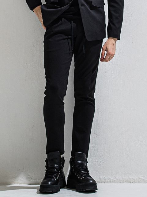 GAVIRIA SLACKS EASY PANTS / DP1-ST-001 / スラックスイージーパンツ / ブラック (3月中旬入荷予定)