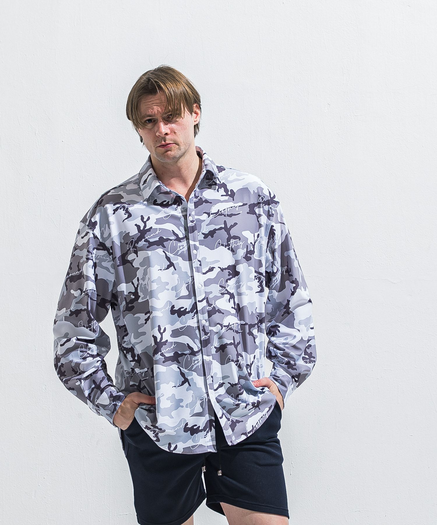 RUSH JACK SHIRTS / RC40-SH-001 / オーバーサイズラッシュガードシャツ / カモフラ (5月中旬入荷予定)