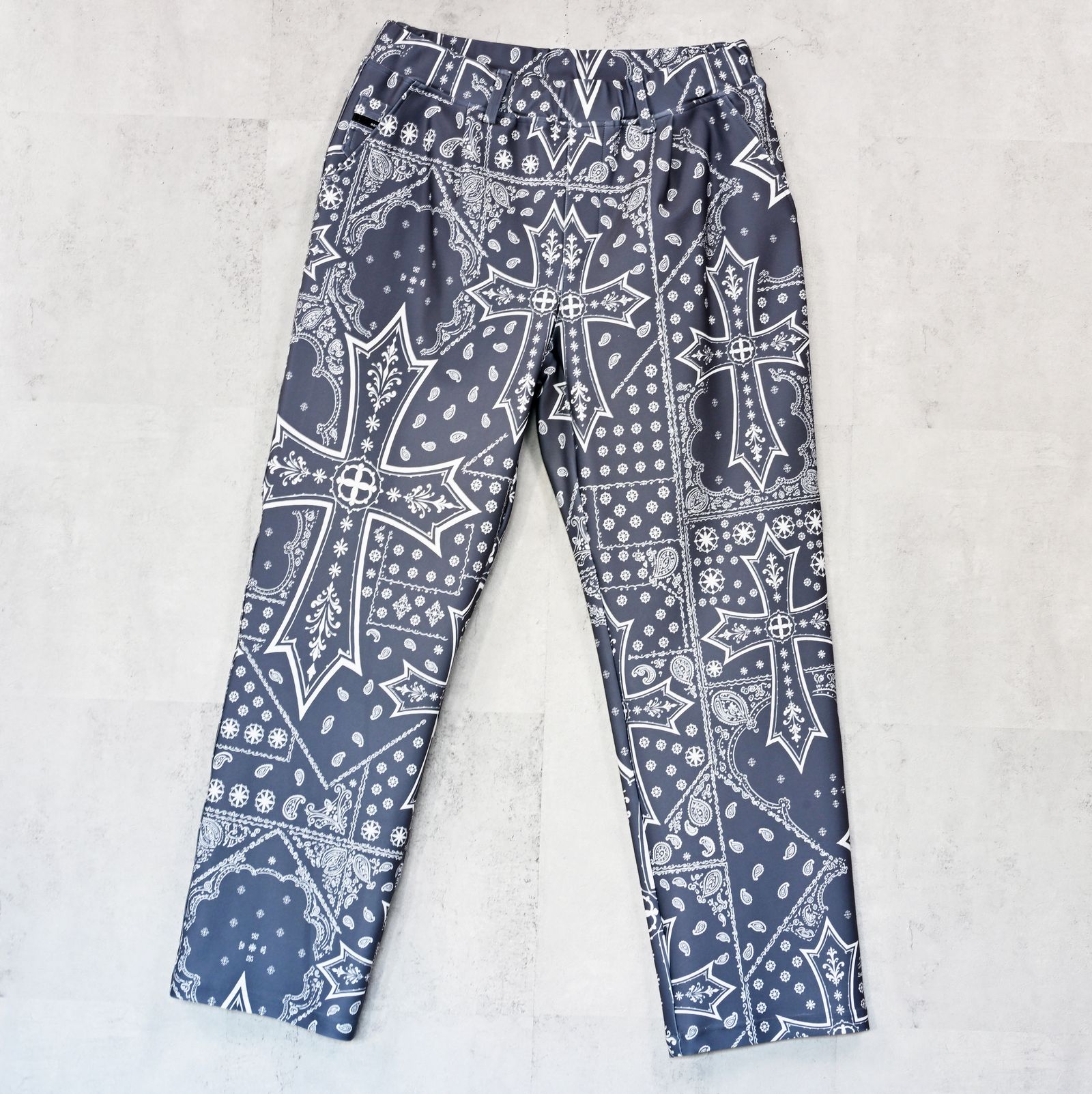 CHRIS EASY WIDE TUCK PANTS / RC42-ST-016WT / セミワイドタックパンツ / クロスグレー (1月上旬入荷予定)