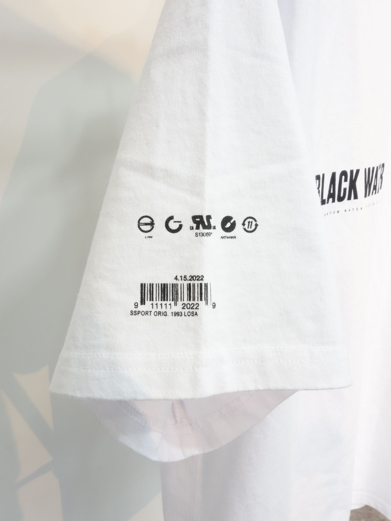 BLACK WATER RELAXED TEE / SLA-M2857TE / ビッグTシャツ