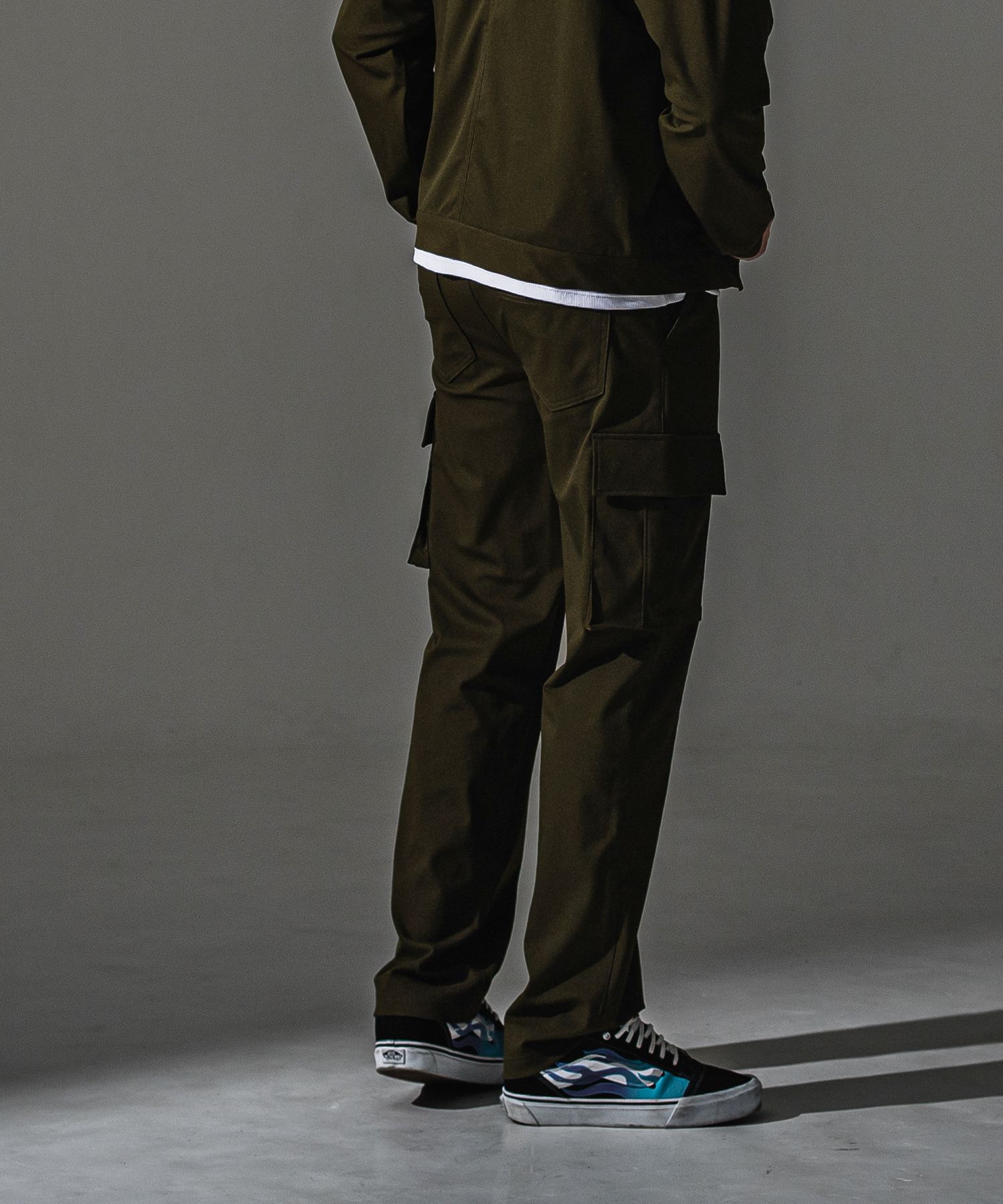 HEAD CARGO / RC41-ST-043 / カーゴセミワイドタックパンツ / カーキ (8月中旬入荷予定)