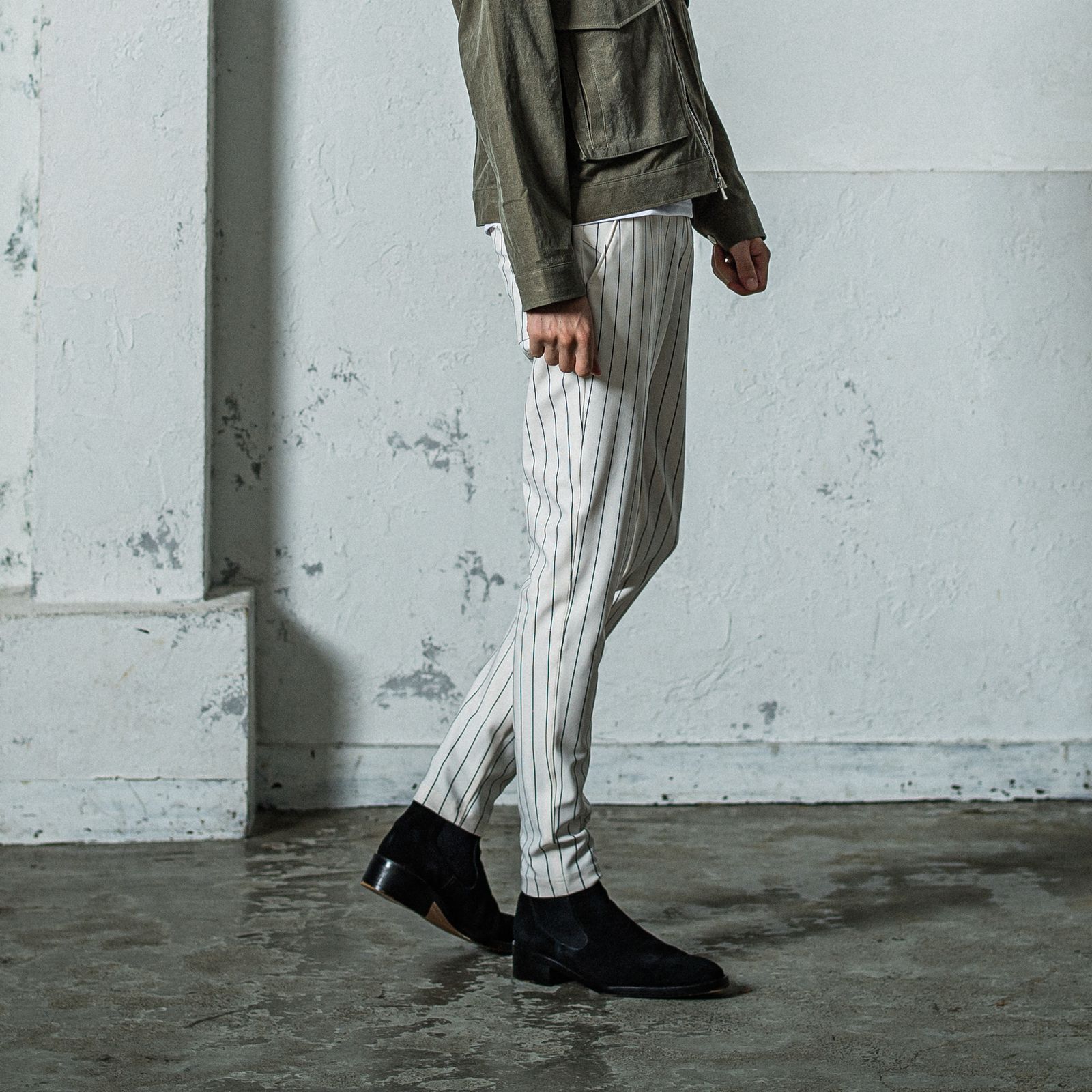 CHRIS EASY PANTS / RC35-ST-016 / イージーパンツ / ホワイトストライプ
