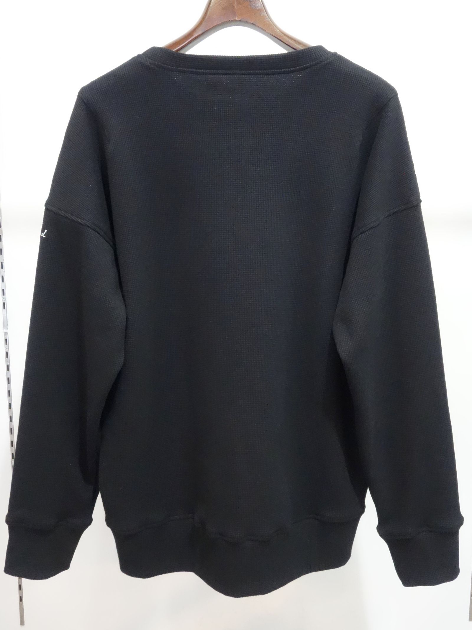 WAFFLE THERMAL LOOSE TRAINER / BASIC-CUT-002 / サーマルトレーナー / ブラック