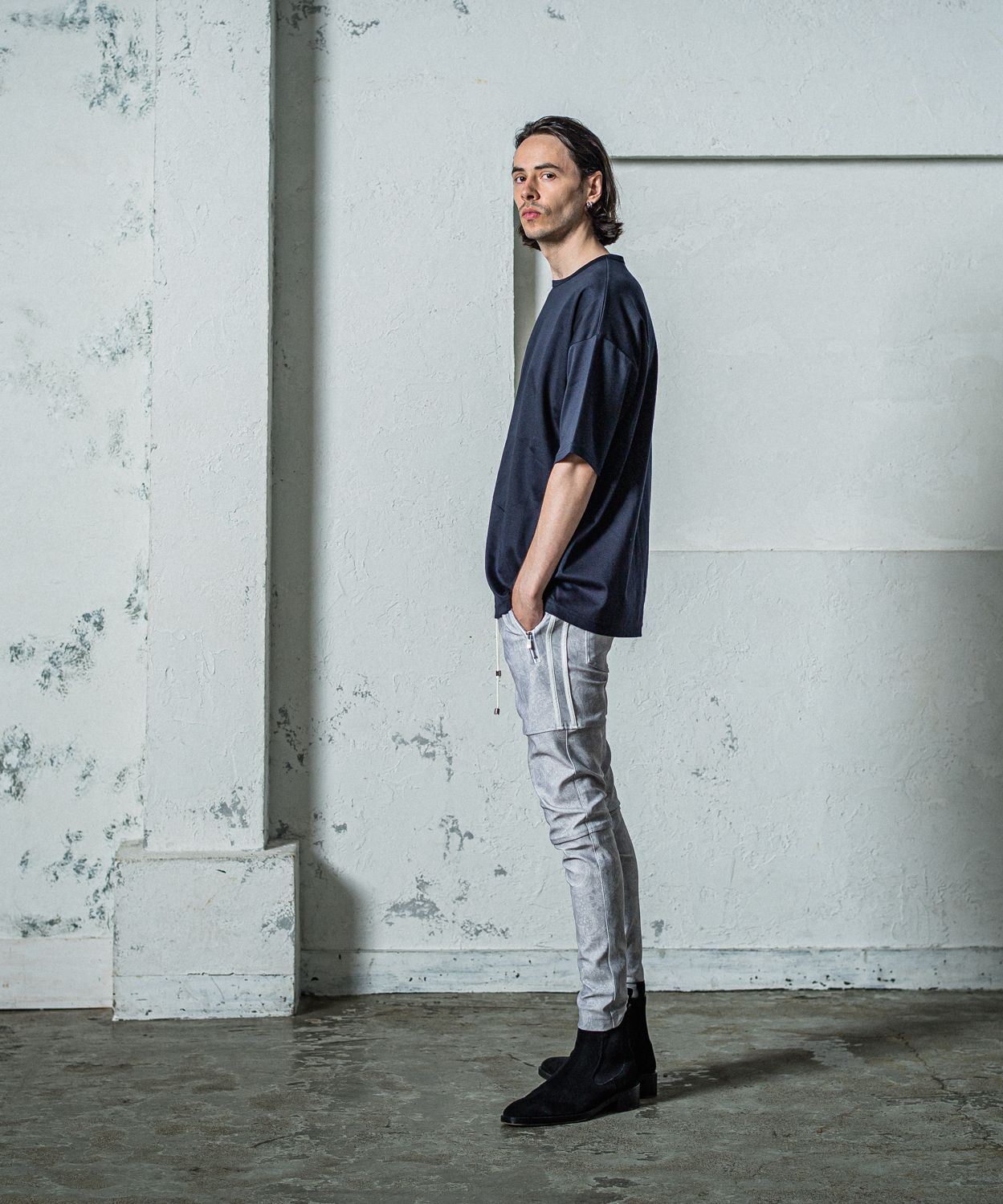 FINEST BASIC LOOSE T / RC35-T-007 / 最高品質コットンビッグTシャツ / ネイビー