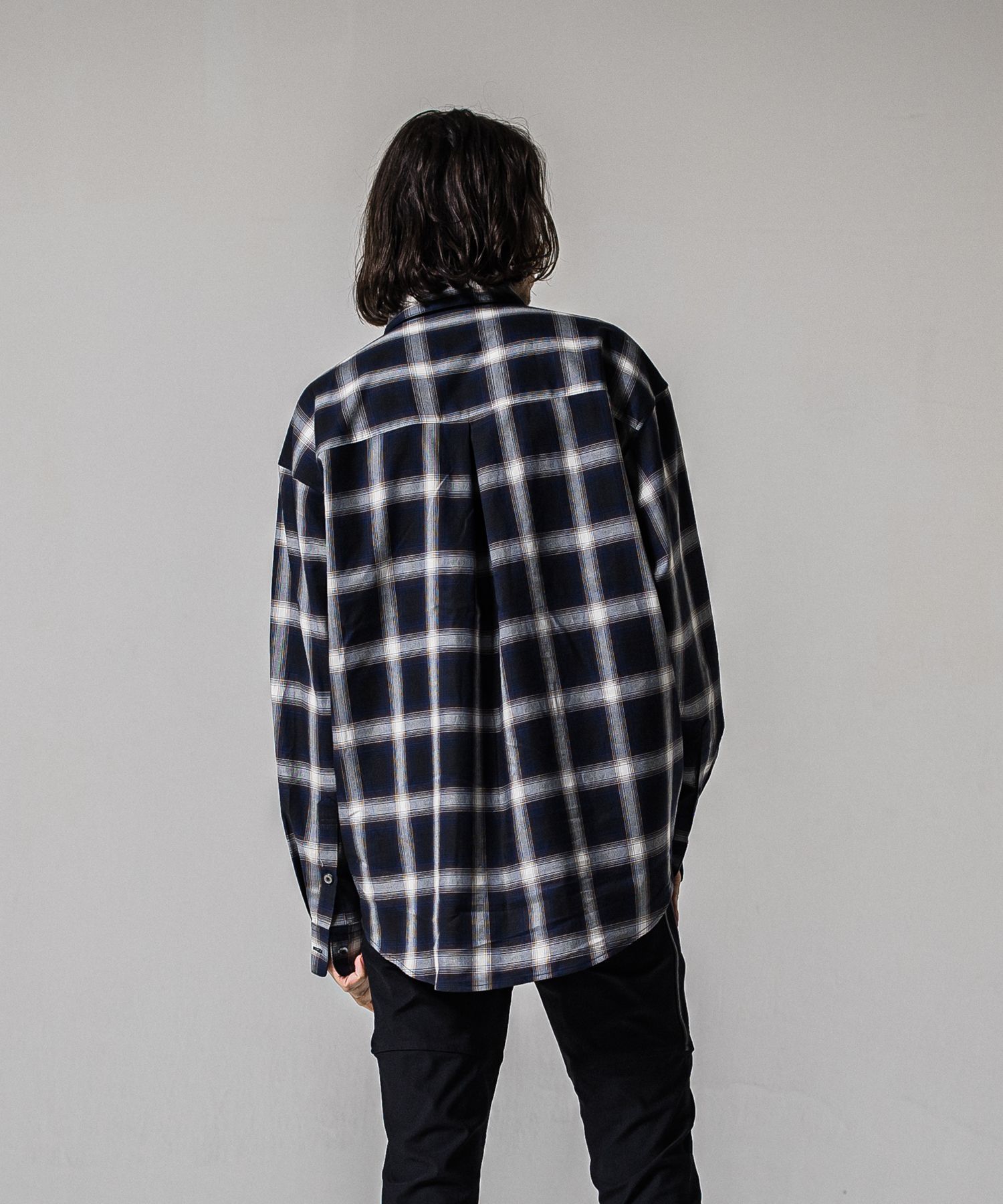 PULL JACK SHIRT / RC39-SH-003 / プルオーバーチェックシャツ / ネイビー (3月上旬入荷予定)