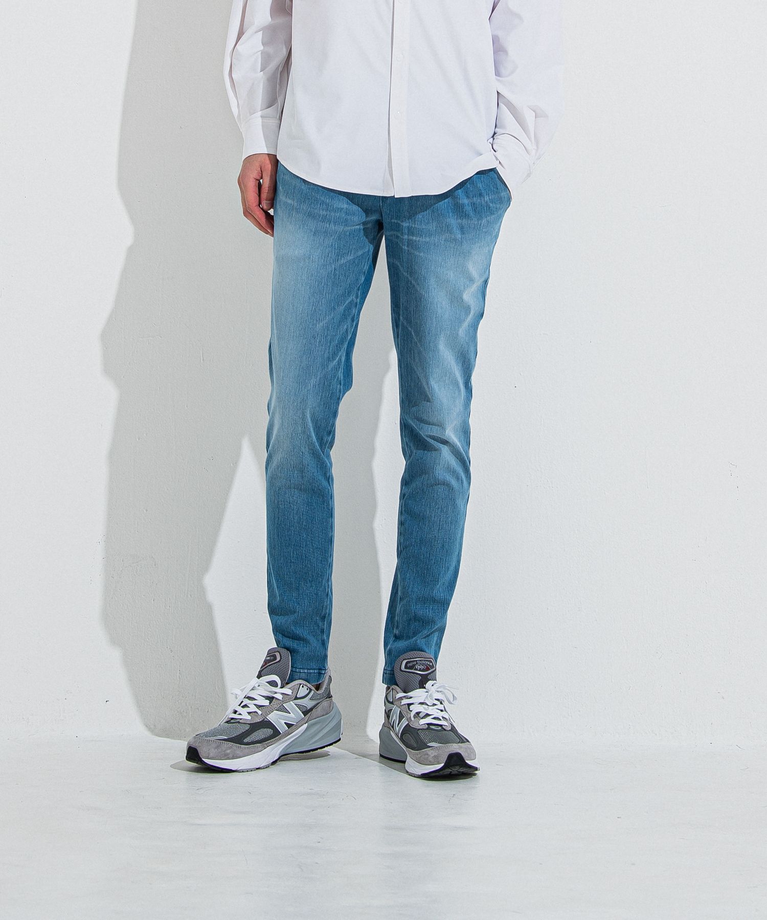 DENIM JERSEY CHRIS EASY TUCK PT / RC36-ST-016TD / ライトオンスデニムジャージイージータックパンツ / ライトインディゴ