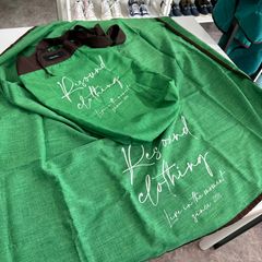 「Lagu×RESOUND」 BLANKET & ECOBAG / RL-BLBAG-1 / ブランケット&ショルダーエコバッグ / グリーン