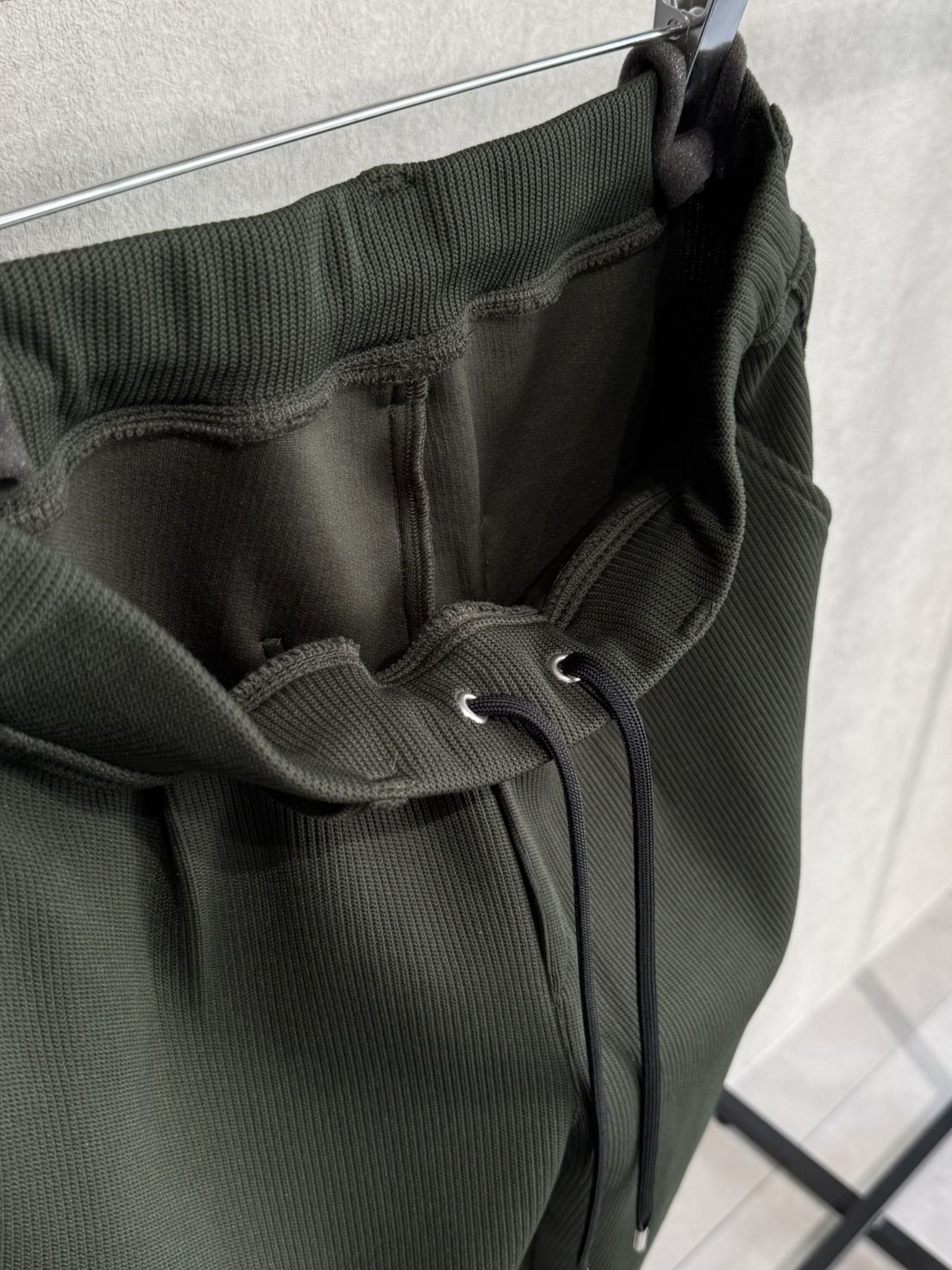 AZE WIDE TUCK PANTS / RC39-ST-016WT2 / 高機能畦編みニットワイドタックパンツ / カーキ