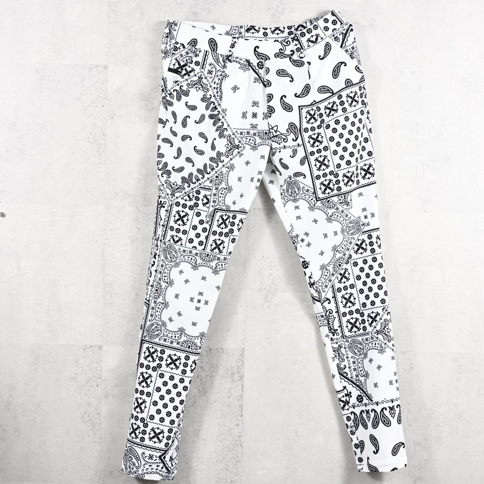 CHRIS EASY TUCK PANTS / RC39-ST-016T / ナイロンイージータックパンツ / バンダナホワイト (3月上旬入荷予定)