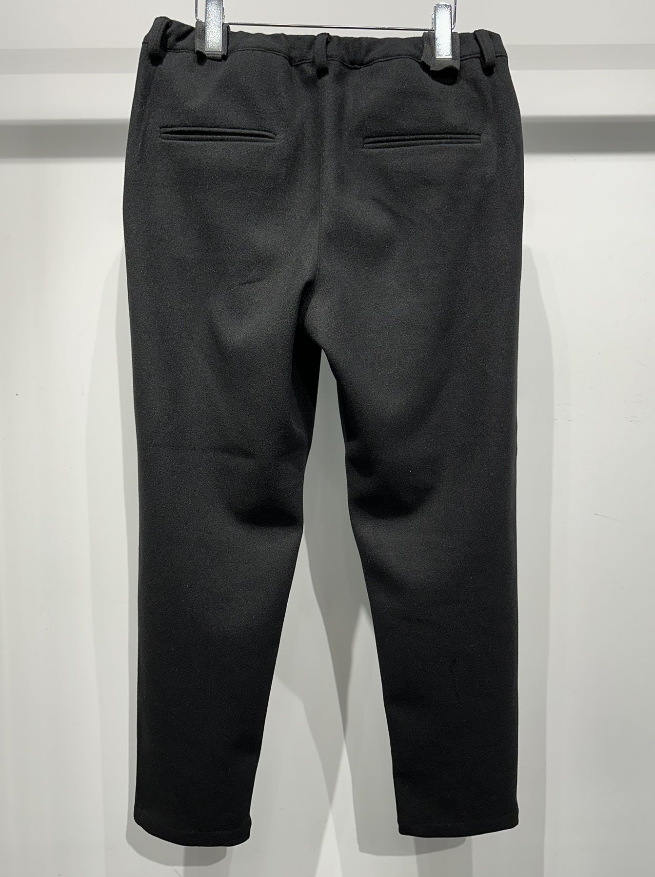PAT WIDE EASY PANTS / RC33-ST-036BN / ワイドテーパードパンツ / ブラックメルトン