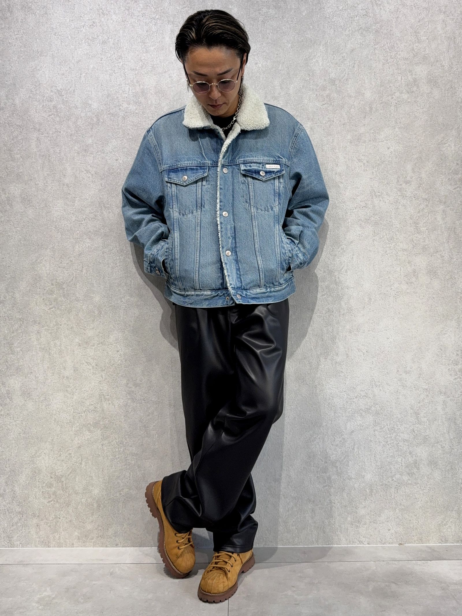 90s シェルパトラッカージャケット / ボアデニムジャケット / 4RD310G / 01J(ライトブルー)