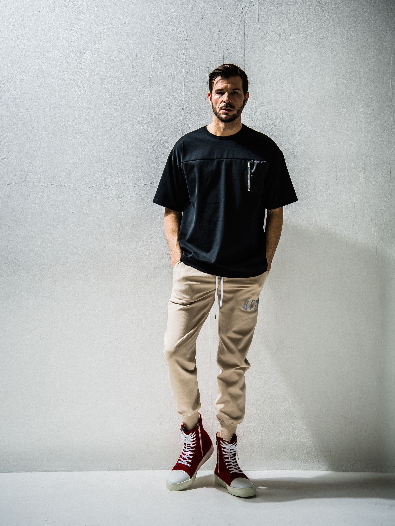 NYLON POCKET LOOSE TEE / RC24-T-006 / ビッグTシャツ※