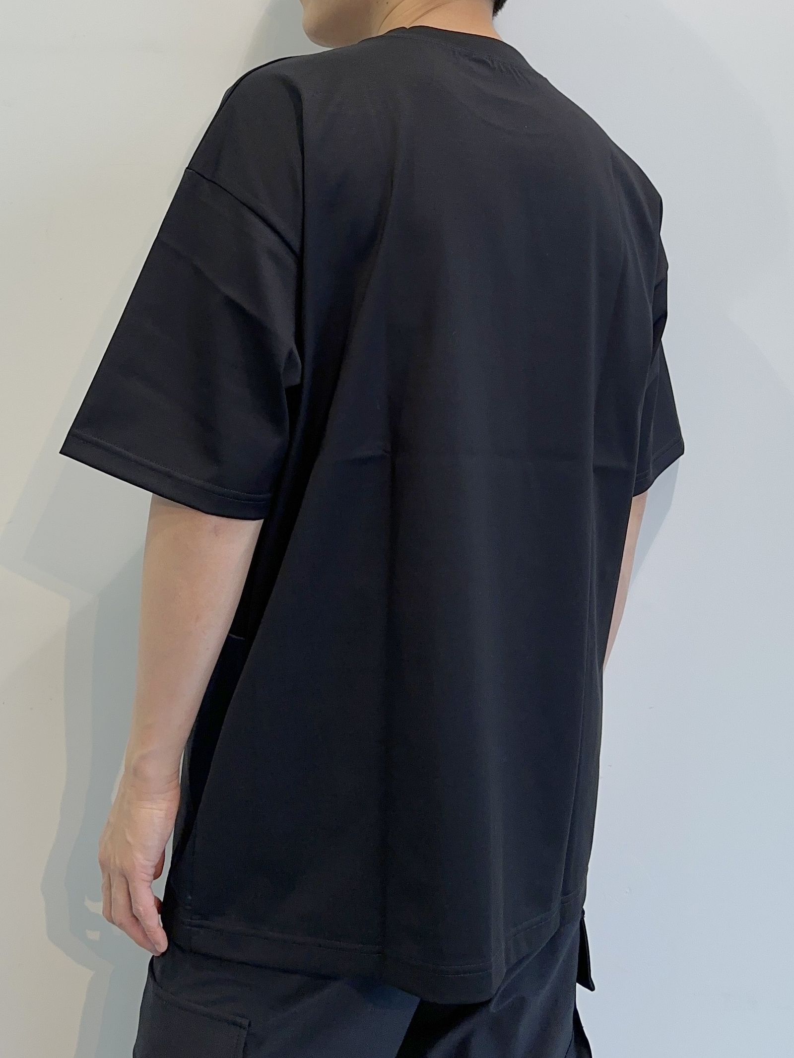SIDE POCKET OVER TEE / RC28-T-005 / サイドポケットビッグTシャツ / ブラック
