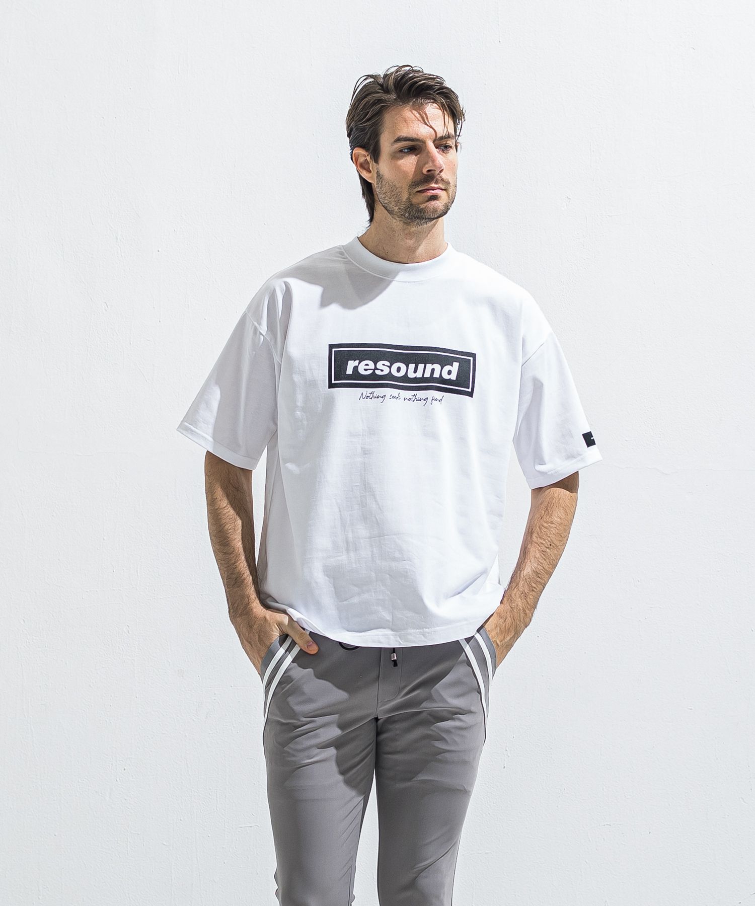 BOX OVER TEE / RC40-T-007 / ボックスロゴビッグTシャツ / ホワイト×ブラック (5月中旬入荷予定)