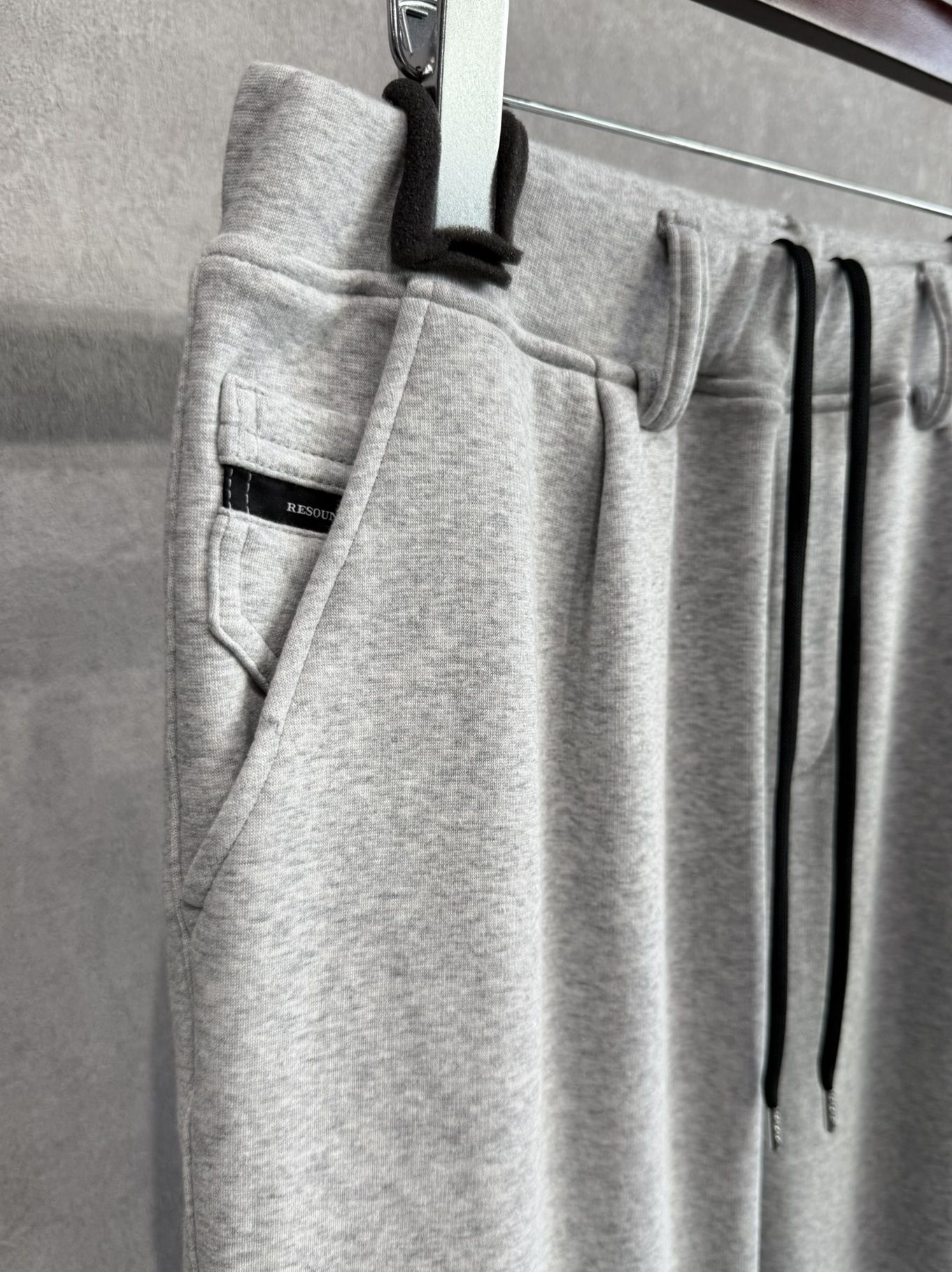 VELOURS FLEECE WIDE TUCK PANTS / RC38-ST-016HWT / 裏起毛スウェットワイドタックパンツ / グレー