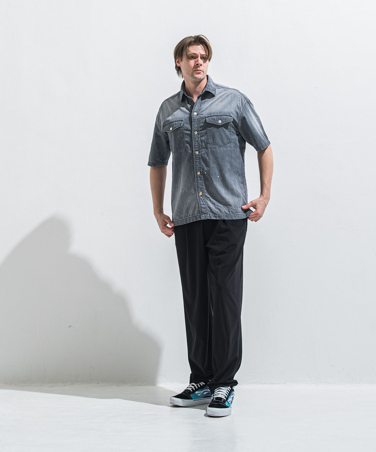 BEN PANTS / RC40-ST-038 / スーパーワイドパンツ / ブラック (5月中旬入荷予定)