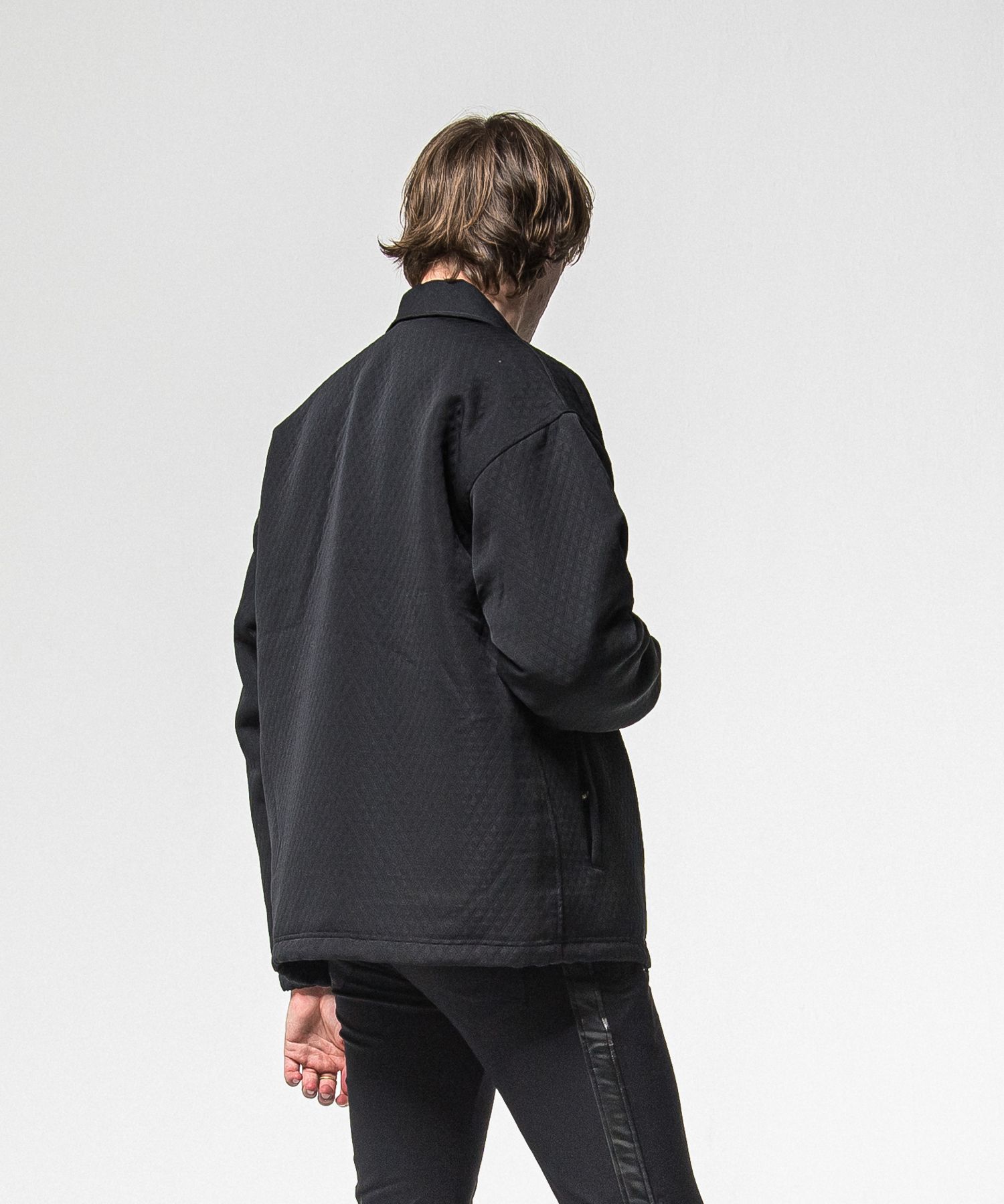 FUR COACH JK / RC38-JK-005 / キルティングファーコーチジャケット / ブラック (11月中旬入荷予定)