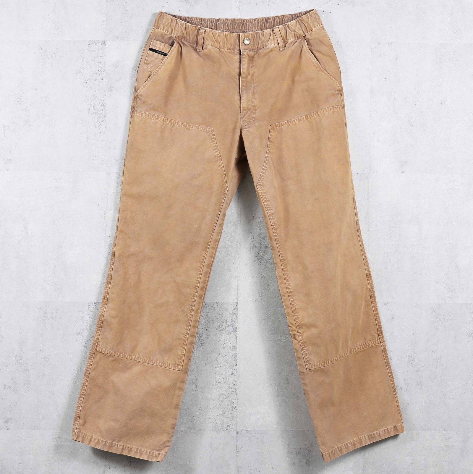 DOUBLE KNEE PT / RC39-ST-041 / ダブルニーワイドデニムパンツ / ダックブラウン (3月中旬入荷予定)