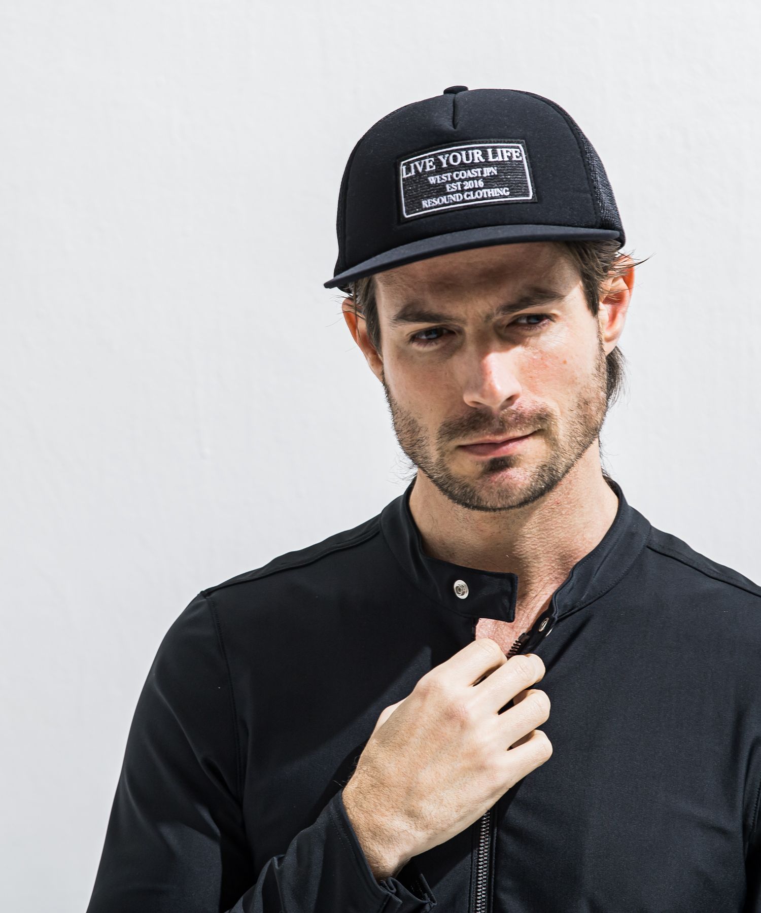 LIVE MESH CAP / RC40-CAP-001 / ロゴワッペンメッシュキャップ / ブラック (5月上旬入荷予定)