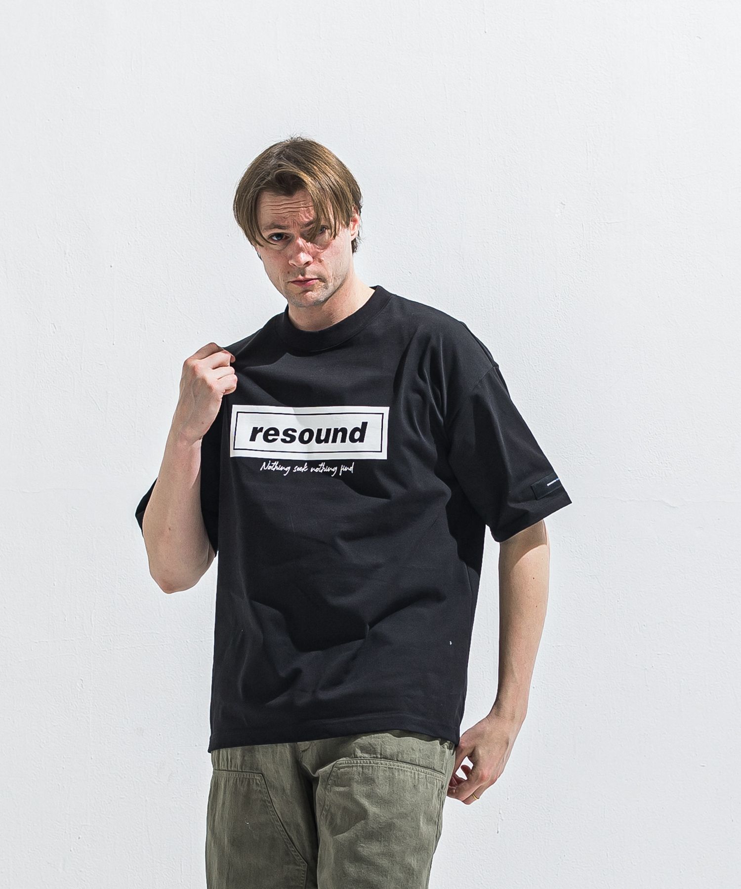 BOX OVER TEE / RC40-T-007 / ボックスロゴビッグTシャツ / ブラック (5月中旬入荷予定)