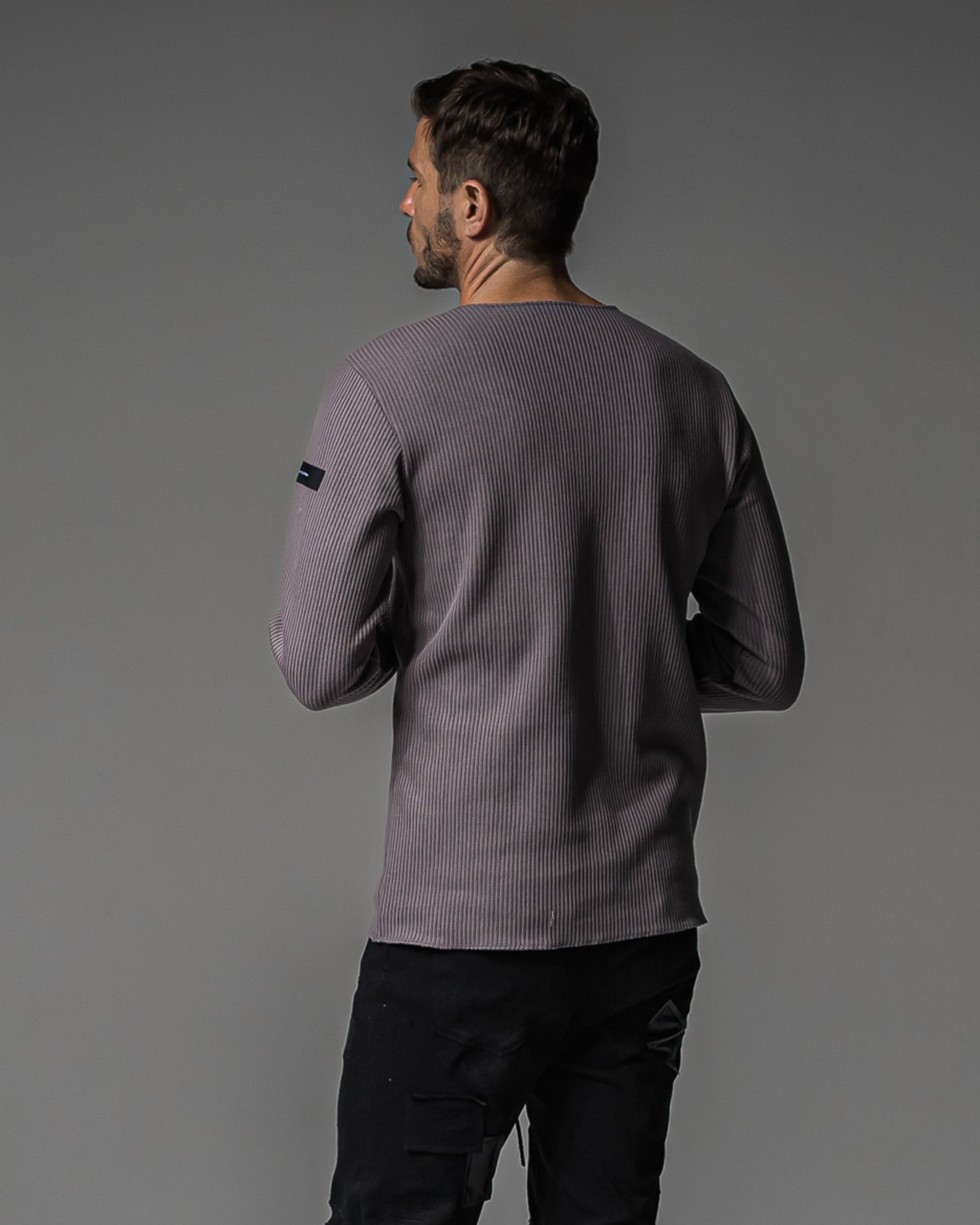CUTOFF RAIL LONGSLEEVE / RC37-C-001 / レールカットソー / グレー (9月中旬入荷予定)